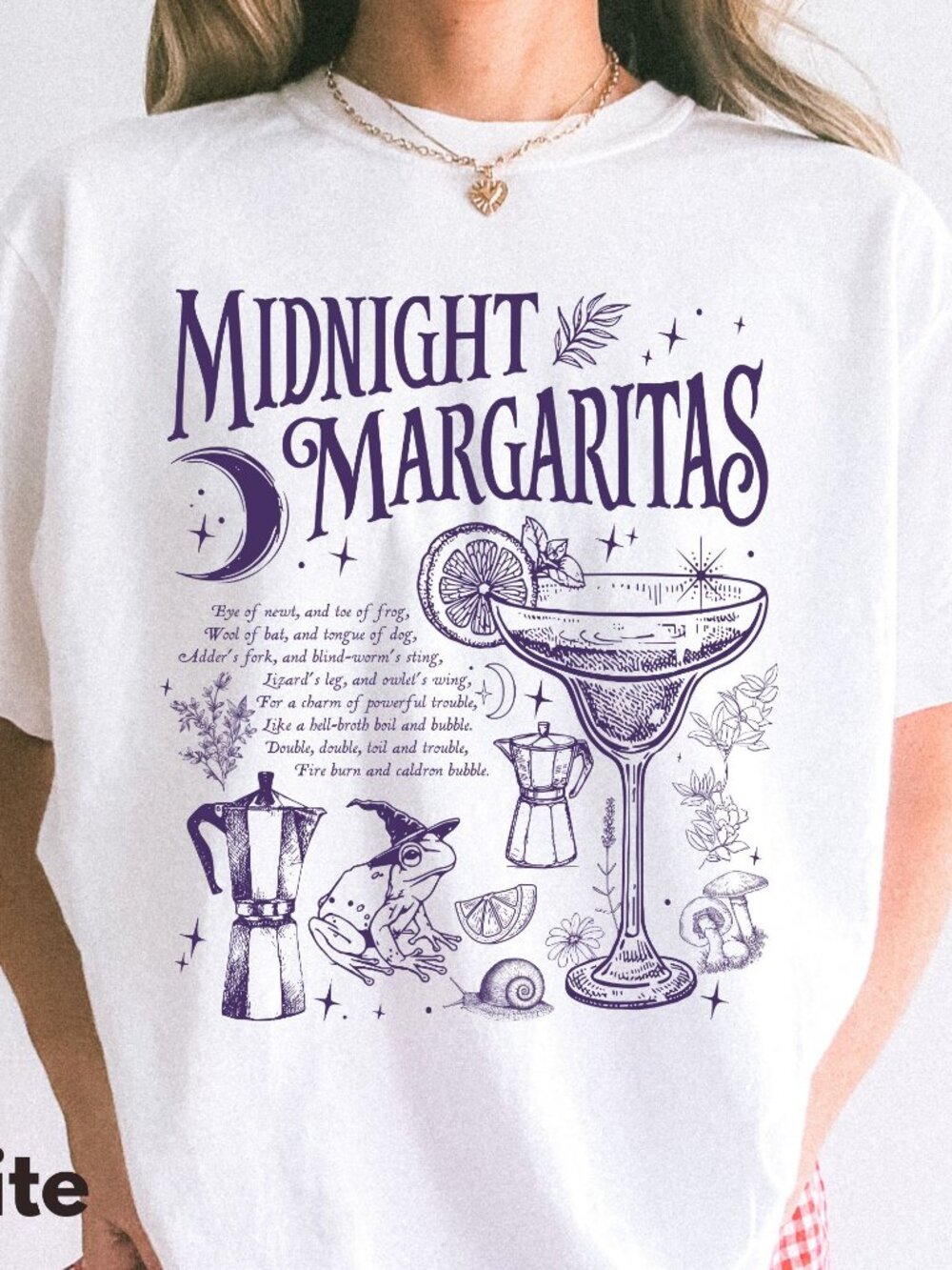 NEW Midnight Margaritas Shirt Witchy Halloween Tee